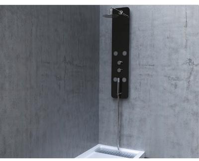 Colonne de douche hydromassage Futura en verre noi