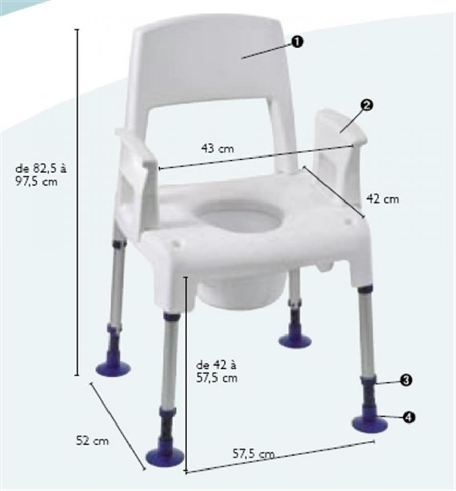 Chaise percée Modulaire et Evolutive Pico Chaise percée Modulaire et