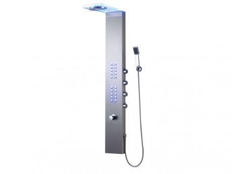 Colonne de douche balnéo thermostatique à leds ALU