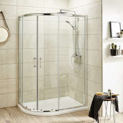 Cabine de douche Accès dangle 90x120x185cm & Rece