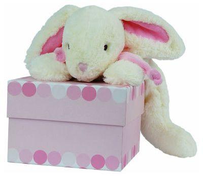 Lapin Bonbon rose GM - DOUDOU ET COMPAGNIE