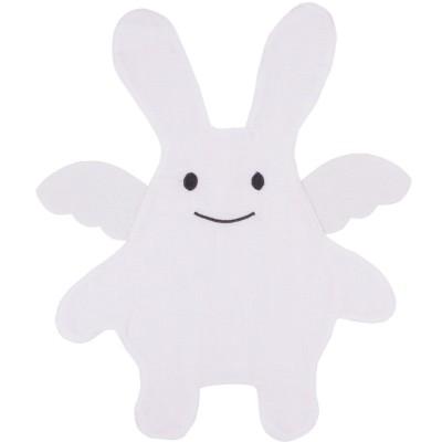 Doudou plat Lange Ange Lapin Marine (30 cm)