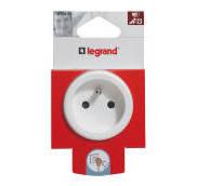 LEGRAND - Fiche double fonction avec prise 2P+T 16