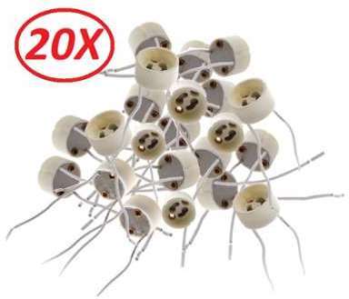 Lot de 20 Douilles Culot GU10 pour Ampoule Halogène Lot de 20 Douilles Culot GU10