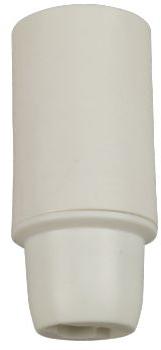 Douille petite vis E14 blanche lisse Douille petite vis E14 blanche