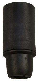 Douille petite vis E14 noire lisse Douille petite vis E14 noire