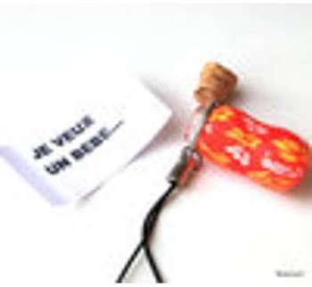 Bijou de portable message personnalisé Bijou de portable message