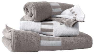 Lot de 1 drap de bain + 2 serviettes + 2 gants, 42