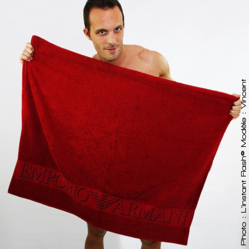 Armani Drap de Bain Red SwimCloth