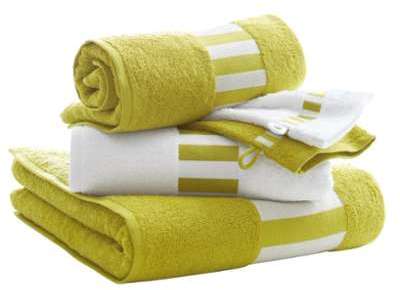 Lot de 1 drap de bain + 2 serviettes + 2 gants, 42