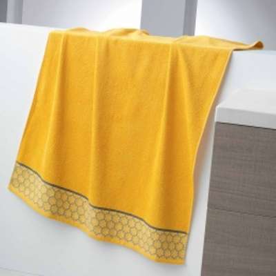 Serviette de bain (90 x 150 cm) Adelie Miel Serviette de bain (90 x 150