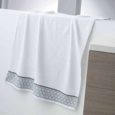 Serviette de bain (90 x 150 cm) Adelie Blanc Serviette de bain (90 x 150