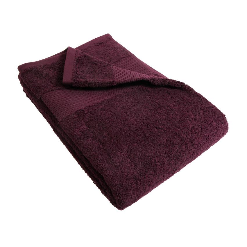 Serviette de bain (100 x 150 cm) VitaBio Prune fon