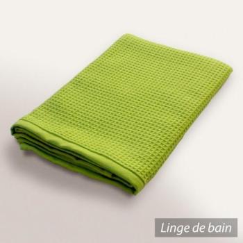 Drap de bain 90x160 cm nid dabeille PURE WAFFLE 3