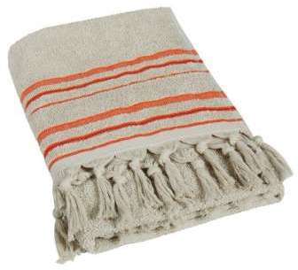 Serviette éponge style fouta Lin corail 60*110cms
