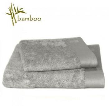 Drap de bain coton/Bambou 103x150 - Gris Ciment