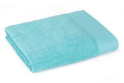 Drap de bain 100x150cm uni bleu lagon Bleu