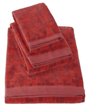 Drap de bain Stencil - Bain 90 x 150 cm - Chestnut