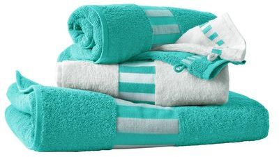 Lot de 1 drap de bain + 2 serviettes + 2 gants, 42