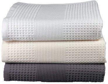 Drap de douche 70x140cm nid dabeille unie
