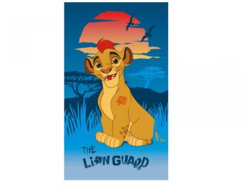 Drap de bain velours 100 coton jungle Kion bleu 70x120cm Drap de bain velours 100 coton