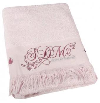 Serviette de toilette Romantique rose pâle