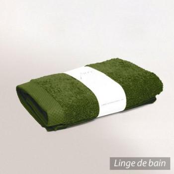 Drap de bain 100x150 cm PURE Kaki 550 g/m2