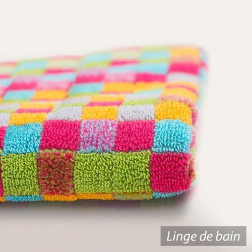 Drap de douche 70x140 cm GRAPHIC SQUARES Multicolo