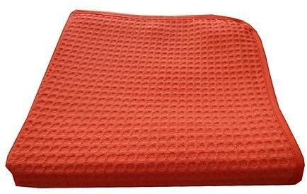 Draps de bain nid d abeille corail 100x150