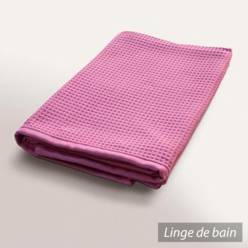 Drap de douche 70x140 cm nid dabeille PURE WAFFLE