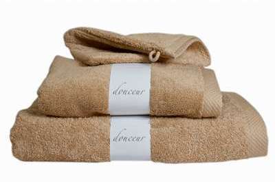 Drap de bain 100x150 Beige DOUCEUR 600gr