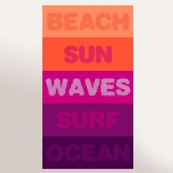 Drap de plage 100x180 cm éponge velours 380 g/m² B