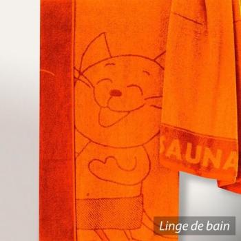 Drap de plage 85x200 cm 480 g/m² KATZE Orange