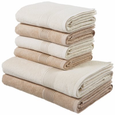 Lot De 6 Serviettes éponge 420 G/m2 Anna My Home