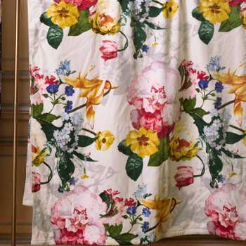 Drap de plage Fleur Ecru 100 180 Drap de plage Fleur Ecru 100