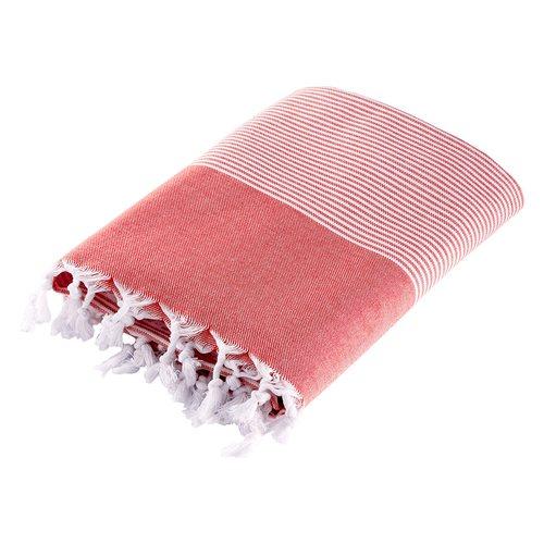Drap de hammam 100% coton Bali rouge