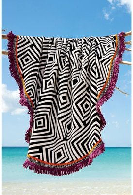Serviette De Plage Monochrome Ronde Femme Next