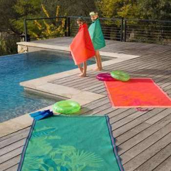 Drap de plage 100X200 Amazonie TROPICAL Drap de plage 100X200 Amazonie