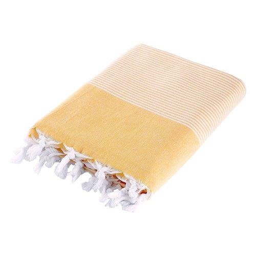 Serviette de plage Fouta Jaune 90x165 cm - Style H