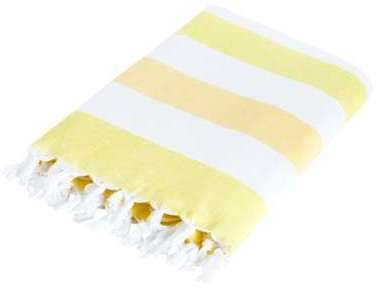 Fouta Coton Jaune 100x200cm - hammam et plage
