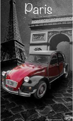 Serviette de plage 2CV Charleston PARIS 75X150 cm Serviette de plage 2CV Charleston