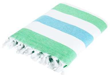 Fouta Coton Turquoise 100x200cm - hammam et plage