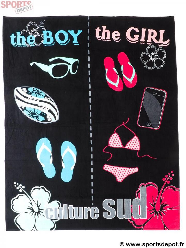 Serviette de bain drap de plage Culture sud - Youy