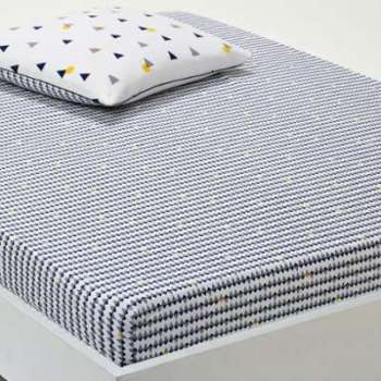 Drap-housse imprimé en percale de coton, Digna - L