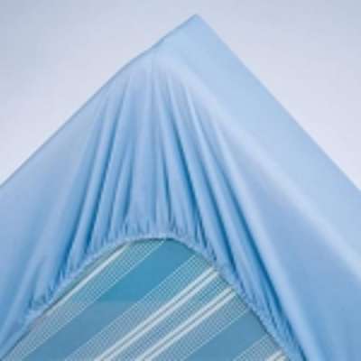 Drap-housse uni polyester-coton bonnet 32 cm