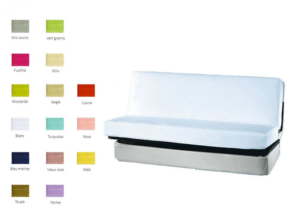 Drap housse 100 % coton spécial clic-clac cotoval