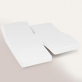 Drap housse relaxation uni 2x80x200 cm 100% coton