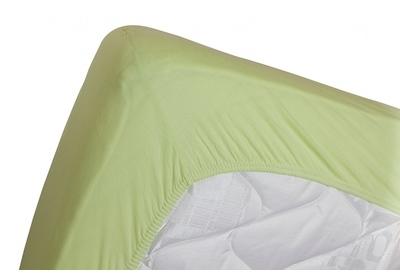 Drap housse jersey extensible DOUCEUR vert anis Drap housse jersey extensible