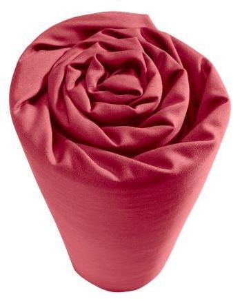 Drap housse Percale de coton 80 fils Rouge Uni 90 x Drap housse Percale de coton