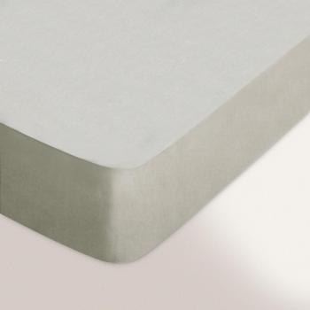 Drap housse uni 160x190 cm 100% coton ALTO Chamois